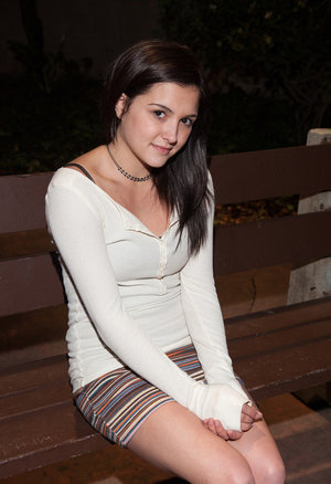 18 year old blond with big tits Aislin wets and fingers her pink slit in a tub